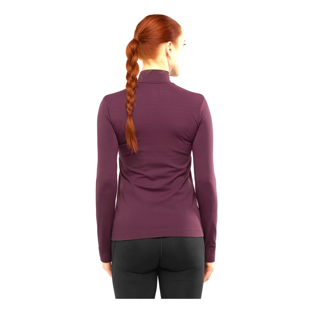 Salomon Comet Seamless Half Zip Femme Prune â Image 3