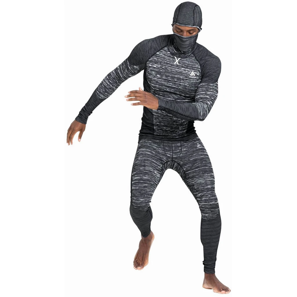 Odlo Blackcomb Eco Base Layer Bottom Long Homme Gris Clair â Image 5