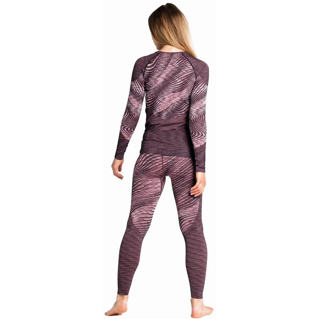 Odlo Base Layer Top Crew Neck Long Sleeve Blackcomb Eco Femme Gris â Image 7