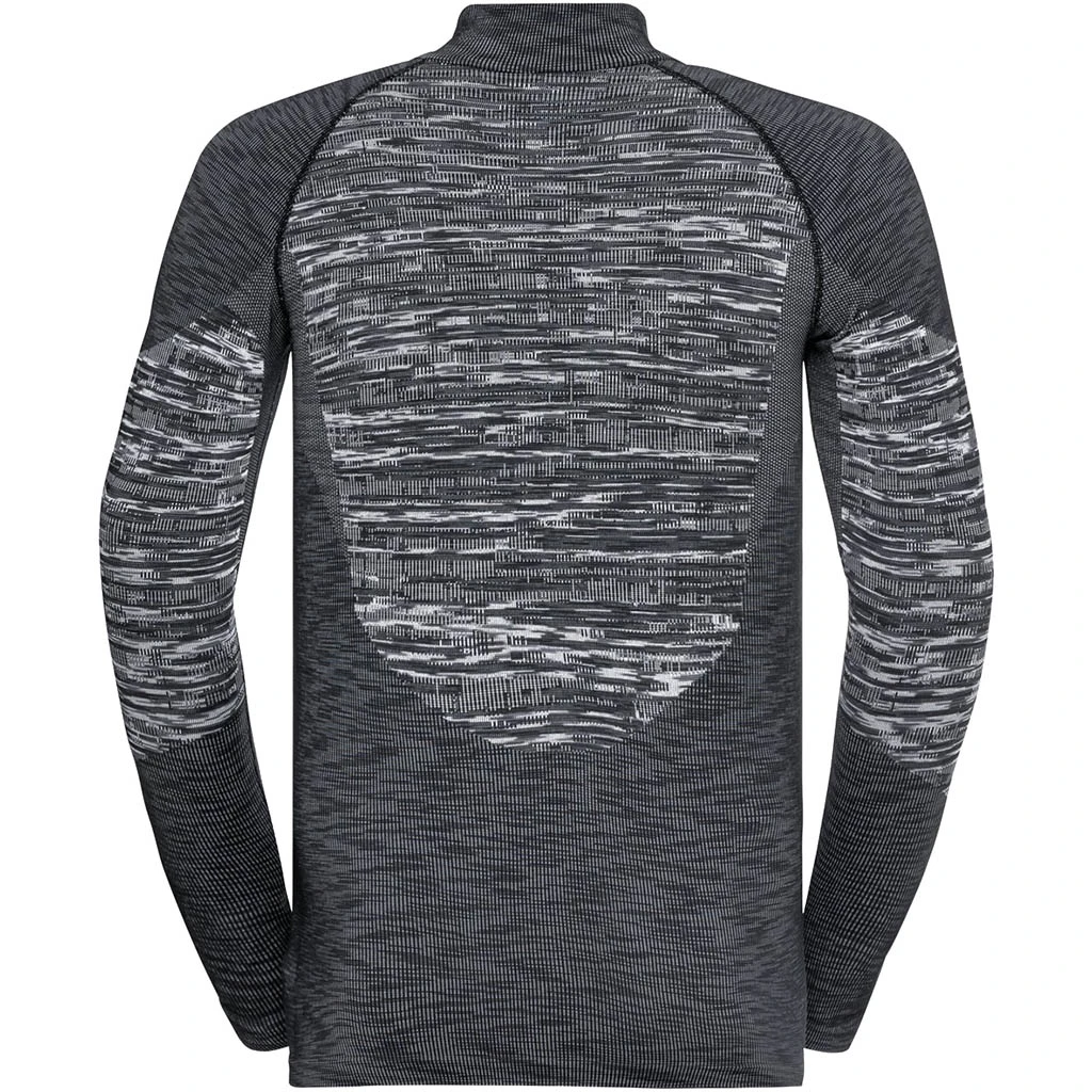 Odlo Base Layer Top Turtle Neck Long Sleeve Half Zip Blackcomb Eco Homme Noir â Image 2