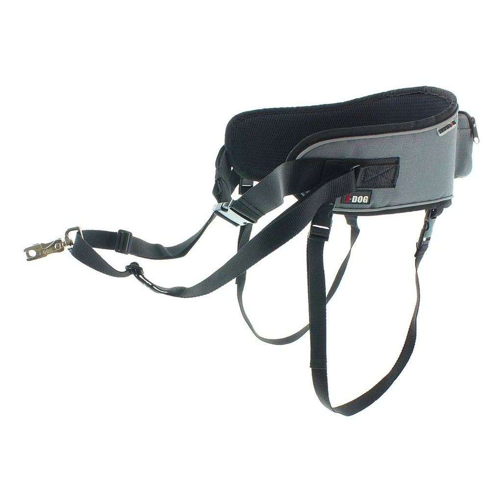I-Dog Baudrier Canicross Style Gris