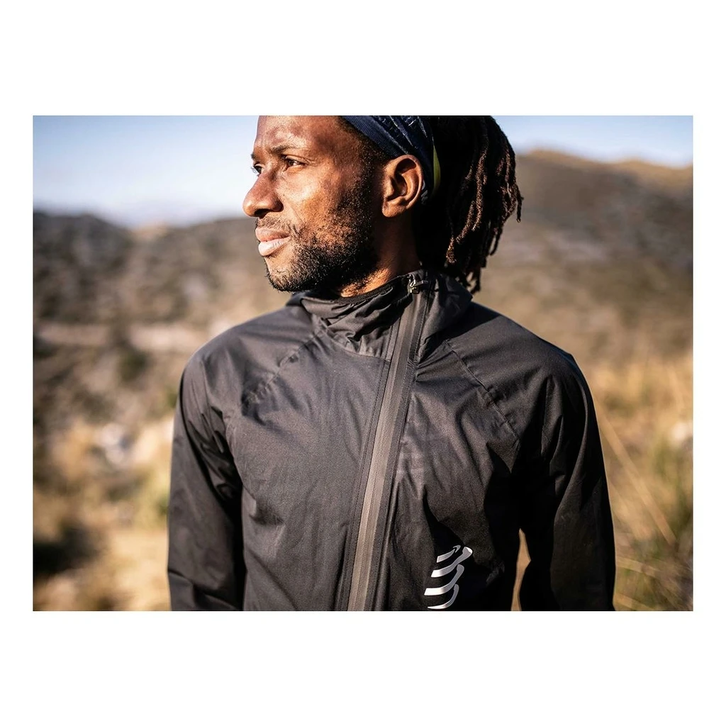 Compressport Hurricane Waterproof 10/10 Jacket Homme Noir â Image 6