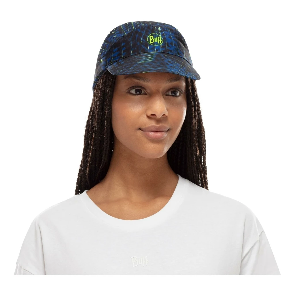 Buff Pack Run Cap Patterned Bleu Denim