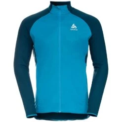 Odlo Zeroweight Warm Hybrid Jacket Homme Bleu