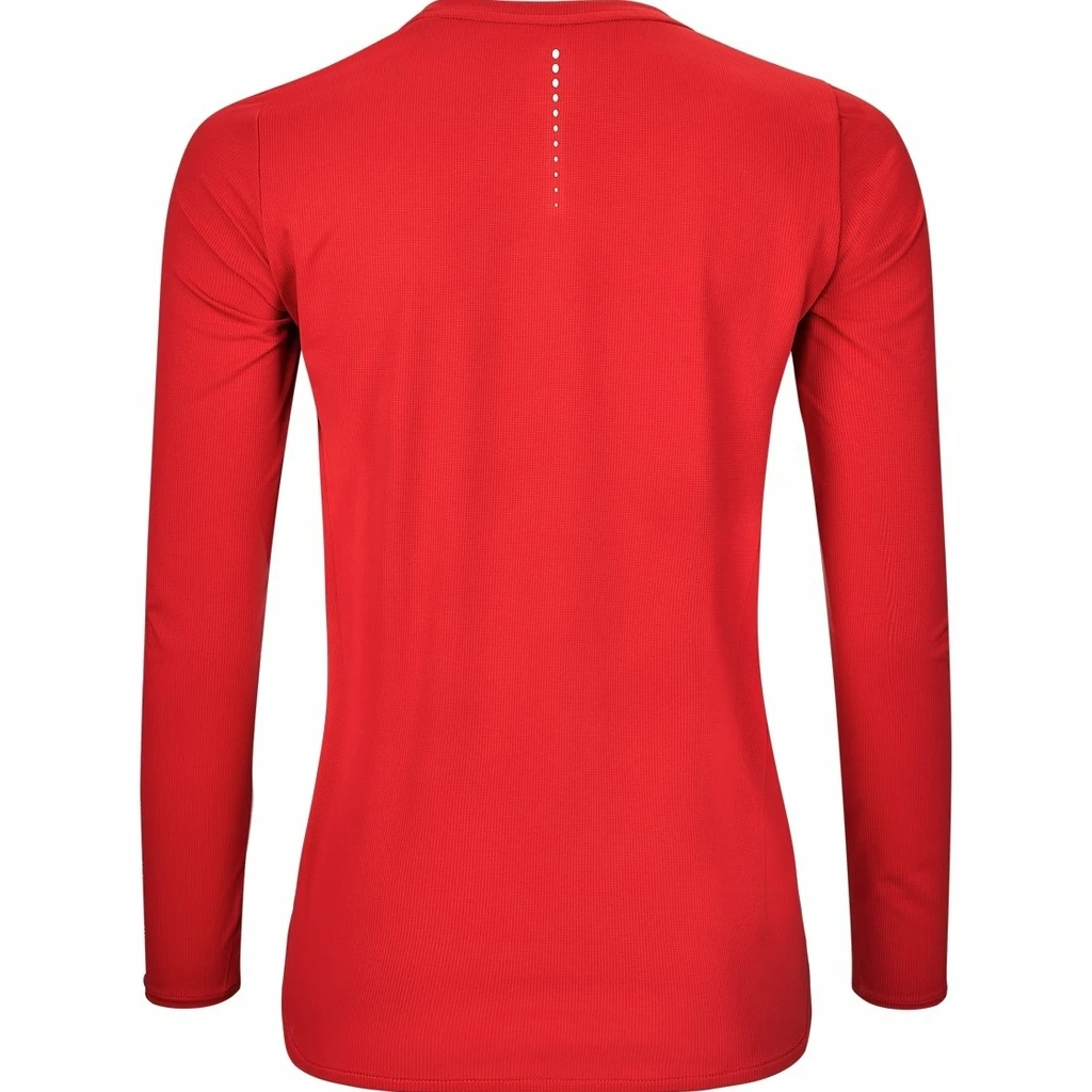 Odlo T-Shirt Manches Longues Zeroweight Chill-Tech Femme Rouge â Image 2