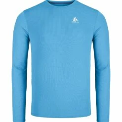 Odlo T-Shirt Manches Longues Zeroweight Chill-Tech Homme Bleu Ciel