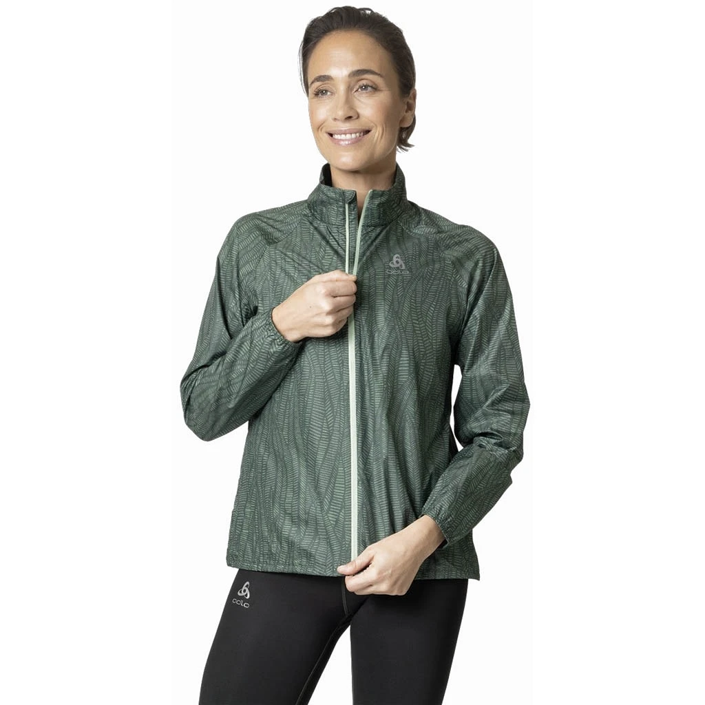 Odlo Veste Zeroweight Print Femme Vert â Image 2
