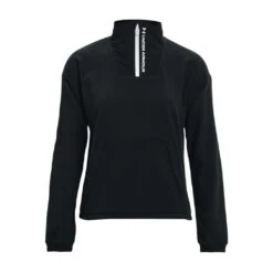 Under Armour Rush Fleece 1/2 Zip Femme Noir