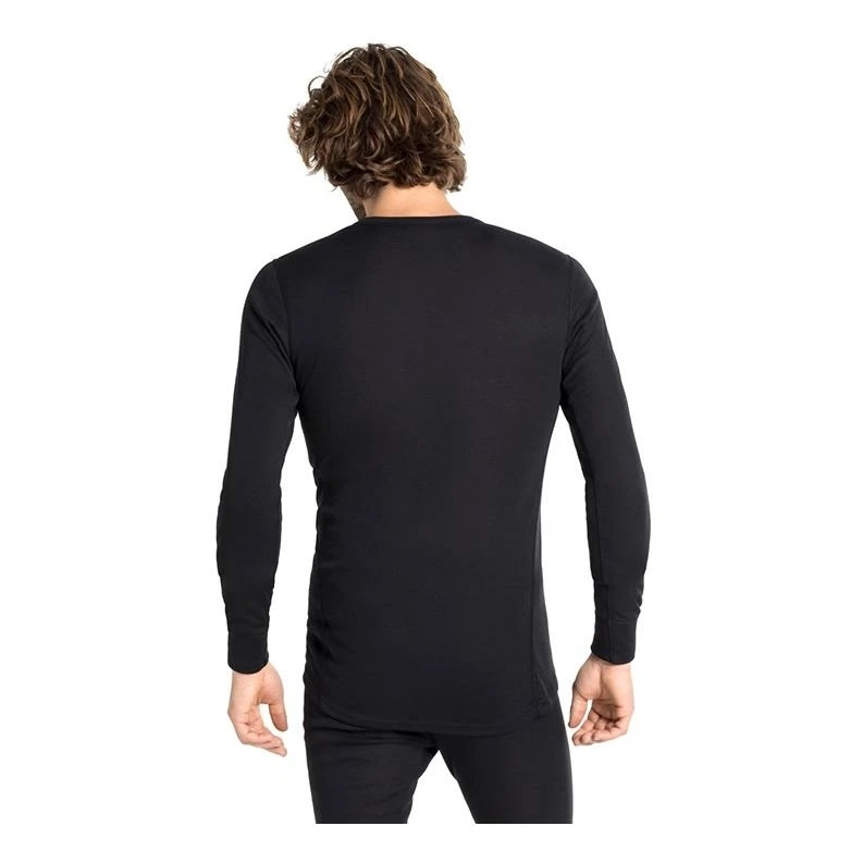 Odlo Base Layer Top Crew Neck Long Sleeve Active Warm Eco Homme Noir â Image 3