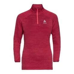 Odlo Run Easy Warm Midlayer 1/2 Zip Femme Framboise