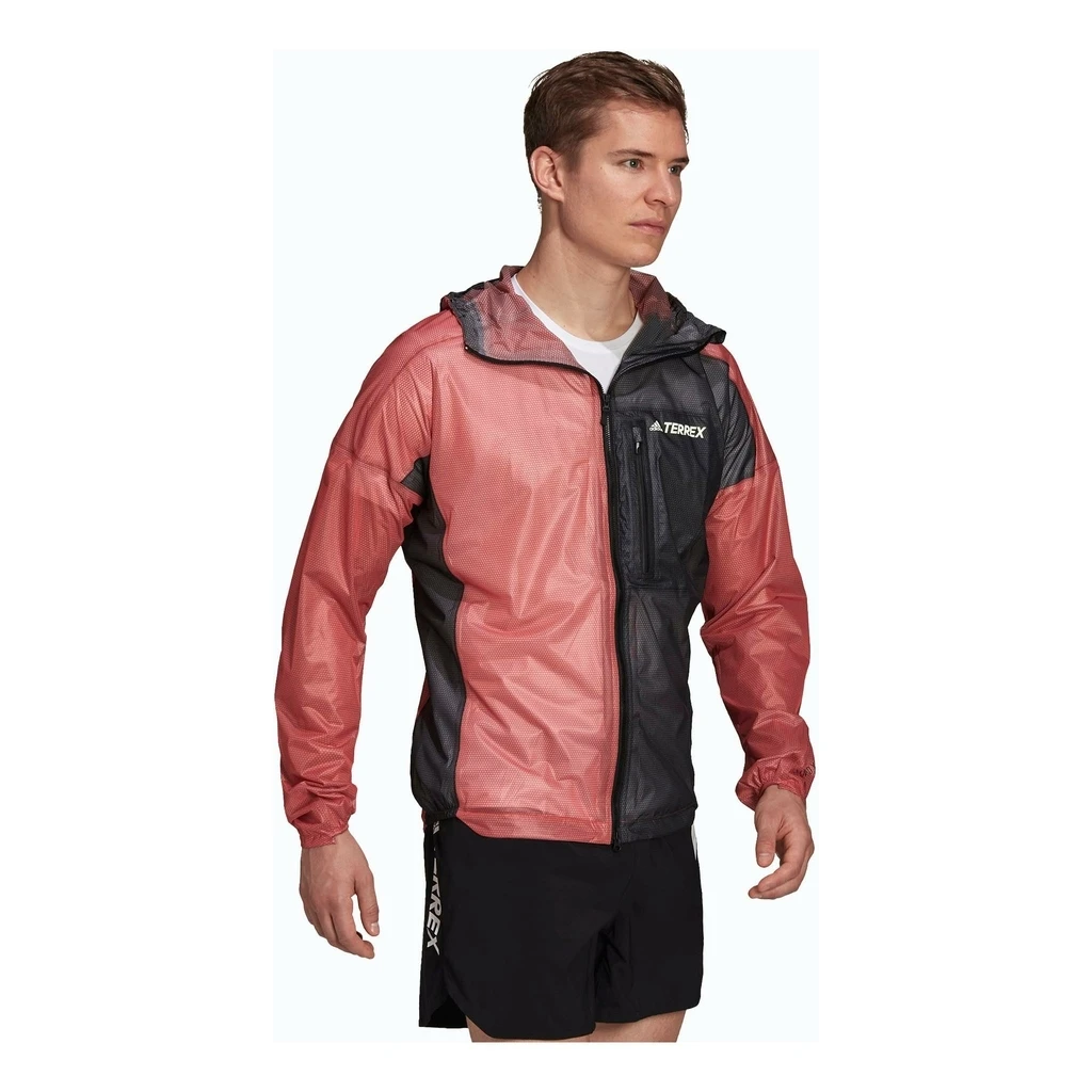 Adidas Agravic Rain Jacket Homme Rouge â Image 4