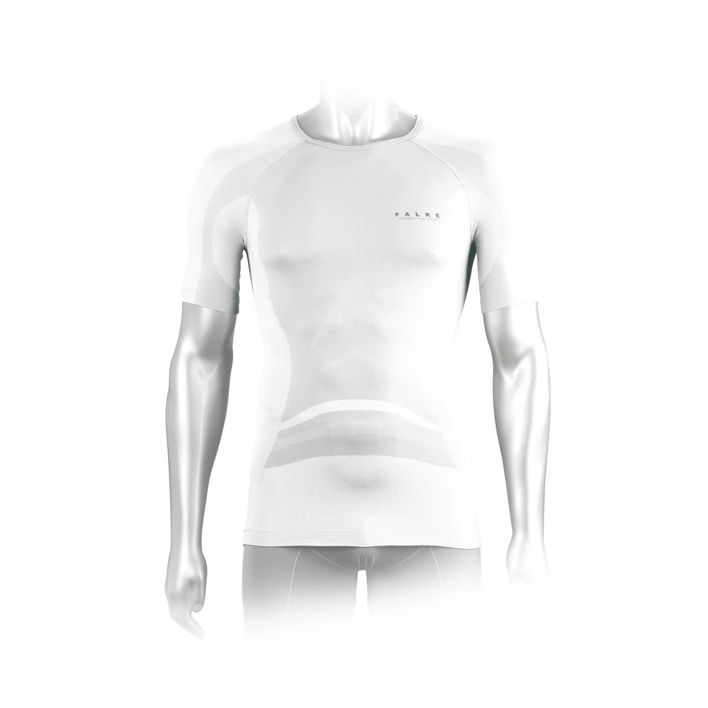 Falke Maillot Athletic Fit MC Homme Blanc
