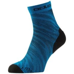 Odlo Socks Quarter Ceramicool Run Graphic - Plain 2 Pack