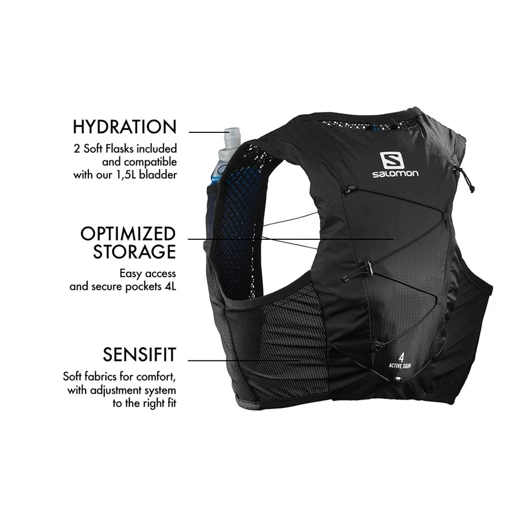 Salomon Active Skin 4 Noir â Image 2