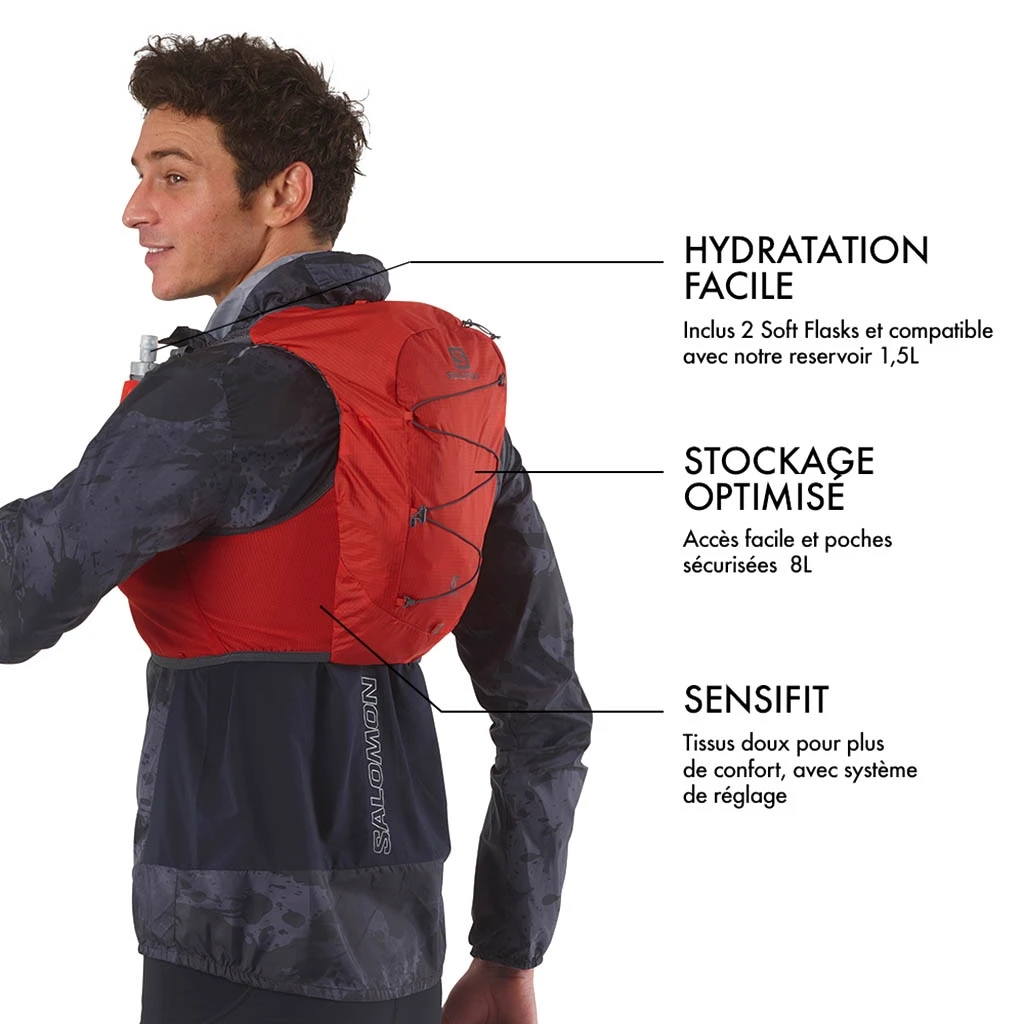 Salomon Active Skin 8 Rouge â Image 5