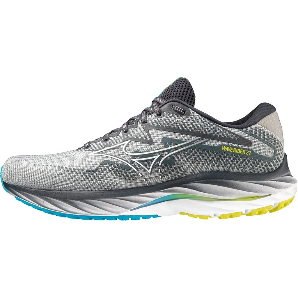 Mizuno Wave Rider 27 Homme Gris Clair – Image 7