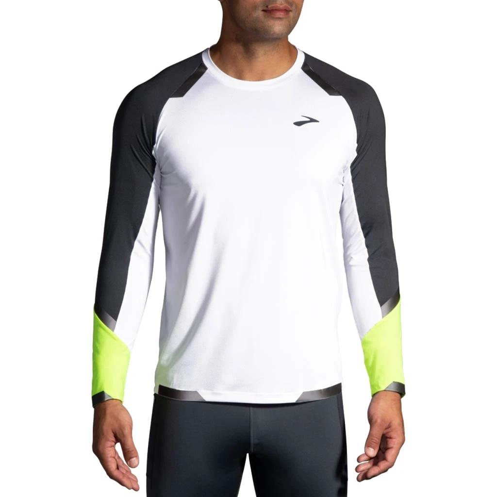 Brooks Running Run Visible Long Sleeve Homme Blanc â Image 2