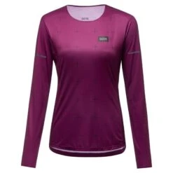 Gore Wear Contest Long Sleeve T-Shirt Femme Violet